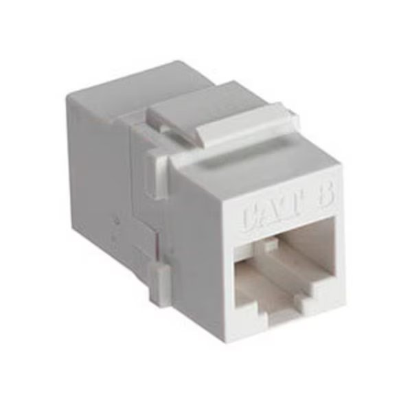 Cat 6 Coupler, White, Allen Tel, Mfr#: AT66C-15