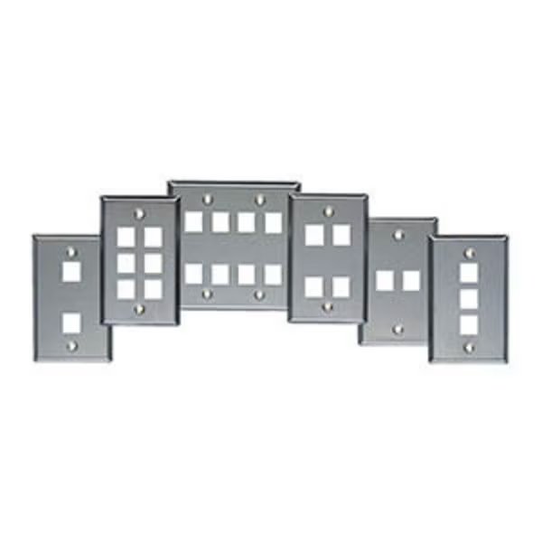 Versatap Faceplate, Stainless Steel, 1-Port, Allen Tel, Mfr#: ATBKF-VT