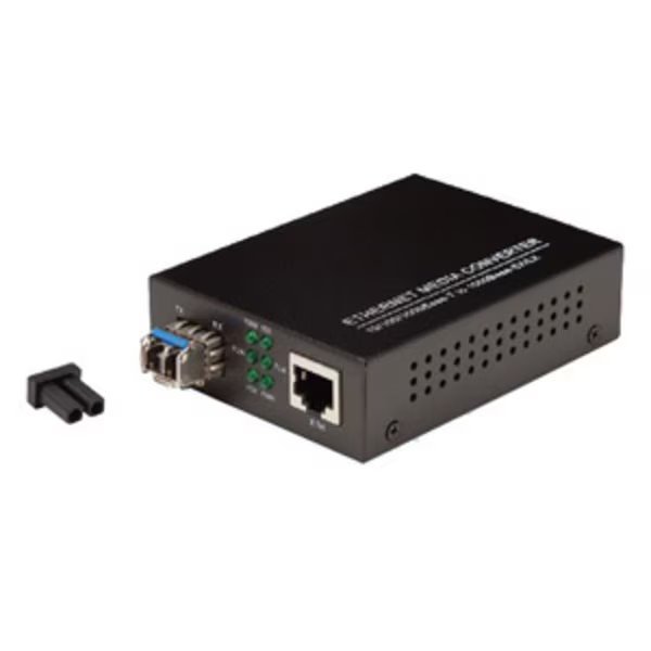 Media Converter 10/100/1000 Mbs LC Single-mode 2km, Allen Tel, Mfr#: GBFMC1000-SM-LC