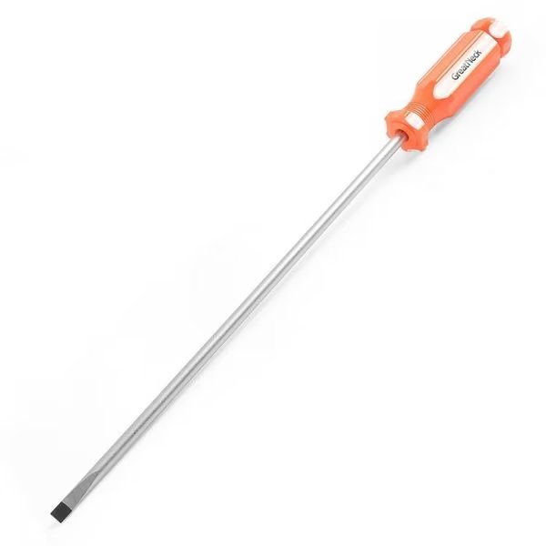 1/4 x 10 Inch Slotted Round Shank Cabinet Tip Screwdriver, Great Neck, Mfr#: 73025