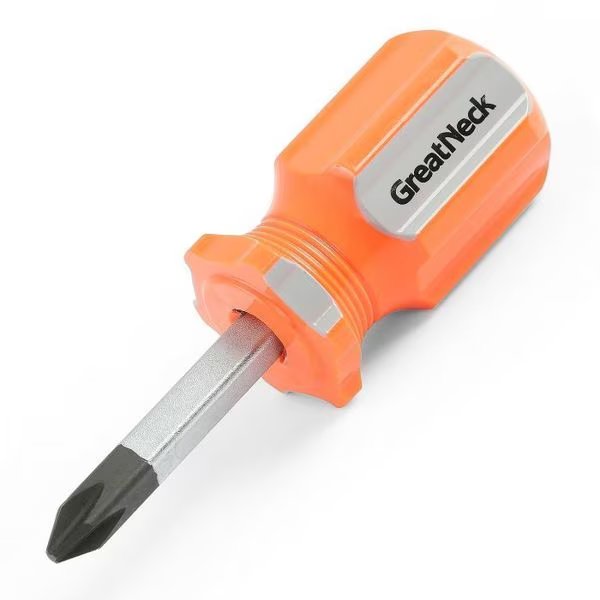 #2 x 1.5 Inch Phillips Square Shank Screwdriver, Great Neck, Mfr#: 73120