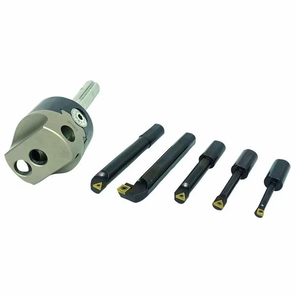 Indexable Tool Set With 3 in. Boring Head R8 Shank & 8 Boring Bars, Hhip, Mfr#: 1906-0205