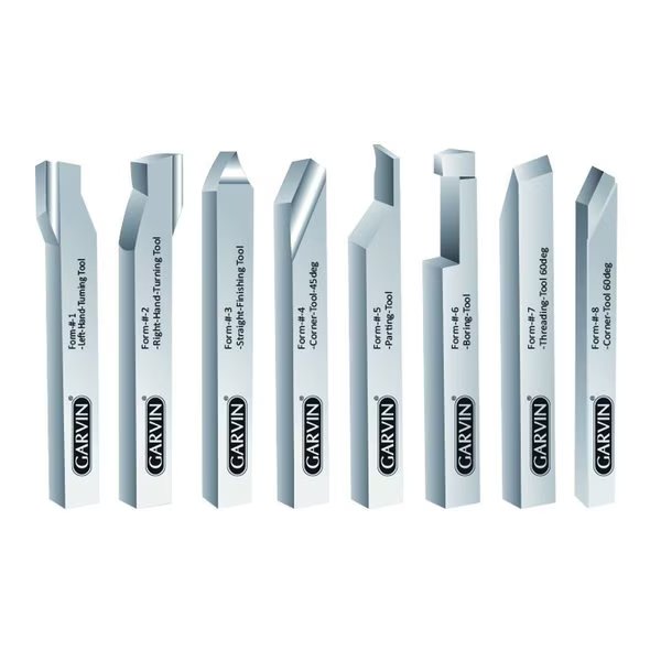 1/2 X 4" 8 Piece High Speed Steel Lathe Turning Tool Set, H & H Industrial Products, Mfr#: 2006-9028