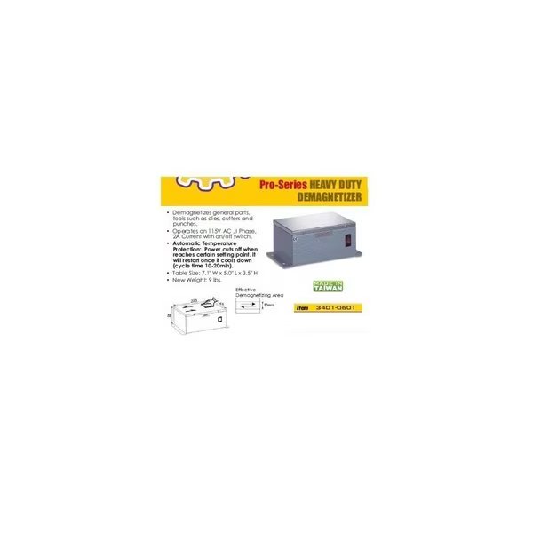 Pro-Series Plate Type Demagnetizer 110V/1Ph, H & H Industrial Products, Mfr#: 3401-0601