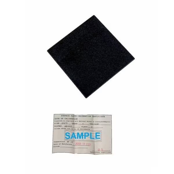 6 X 6 X 2" Granite Surface Plate Grade B 0 Ledge, H & H Industrial Products, Mfr#: 4401-1596