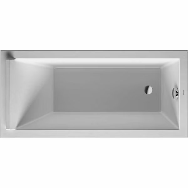 Duravit Starck 59" x 27 1/2" Soaking Bathtub White, 59" L, 27-1/2" W, Duravit, Mfr#: 700331000000090