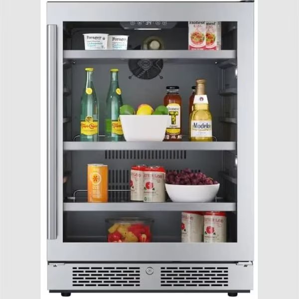 24 Inch Wide 140 Can Energy Efficient Beverage Center, Avallon, Mfr#: ABR242SGRH