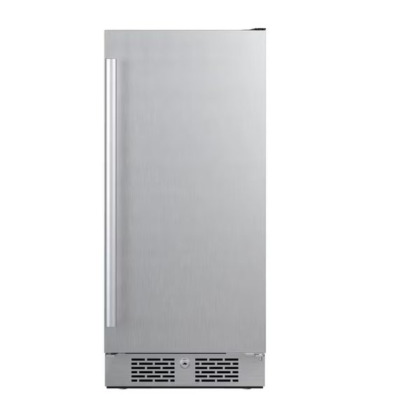 15 Inch Wide 33 Cu Ft Compact Refrigerator with LED Lighting and Right Swing Door, Avallon, Mfr#: AFR152SSRH