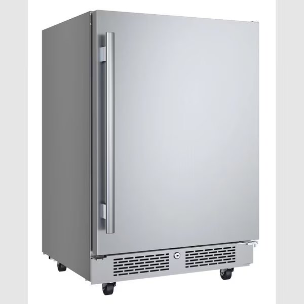 24 Inch Wide 566 Cu Ft BuiltIn Compact Outdoor Refrigerator with Right Hinge, Avallon, Mfr#: AFR242SSODRH