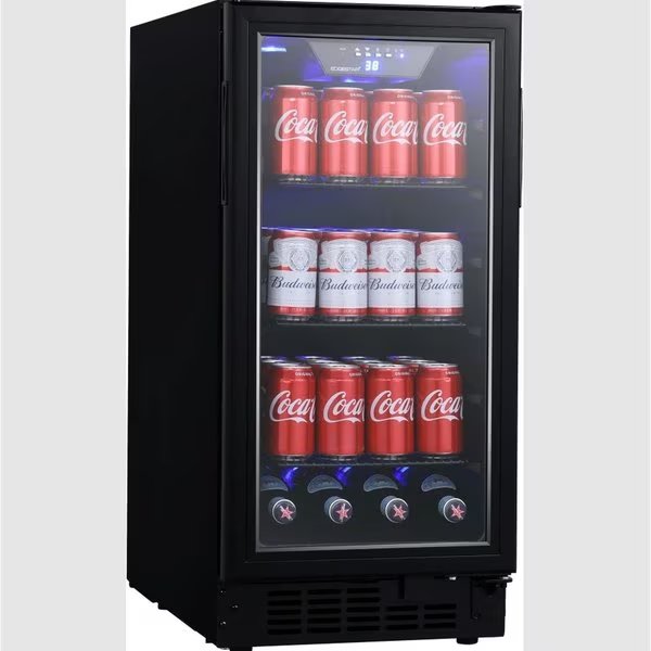 15 Inch Wide 80 Can BuiltIn Beverage Center with Slim Design, Edgestar, Mfr#: BBR901BL