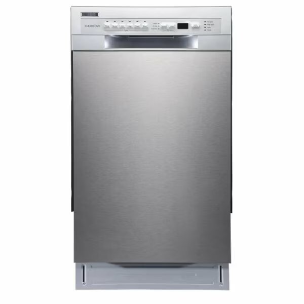 18 Inch Wide 8 Place Setting Energy Star Rated BuiltIn Dishwasher, Edgestar, Mfr#: BIDW1802SS