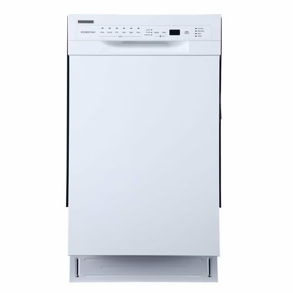 18 Inch Wide 8 Place Setting Energy Star Rated BuiltIn Dishwasher, Edgestar, Mfr#: BIDW1802WH