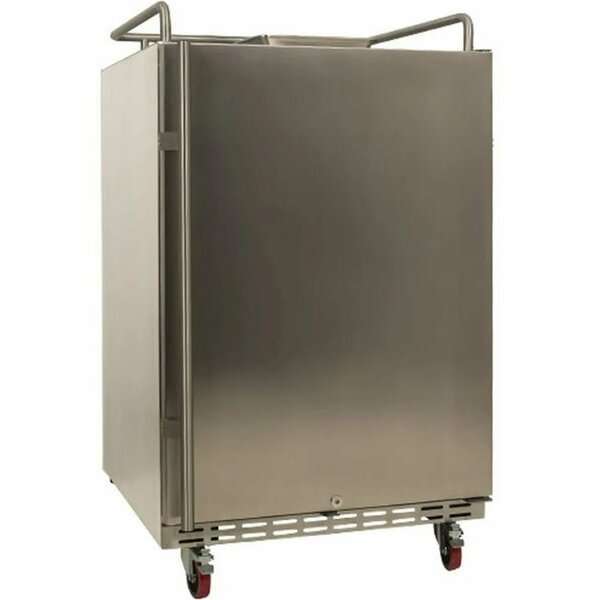 24 Inch Wide Outdoor Kegerator Conversion Refrigerator with Forced Air Refrigeration, Edgestar, Mfr#: BR7001SSOD