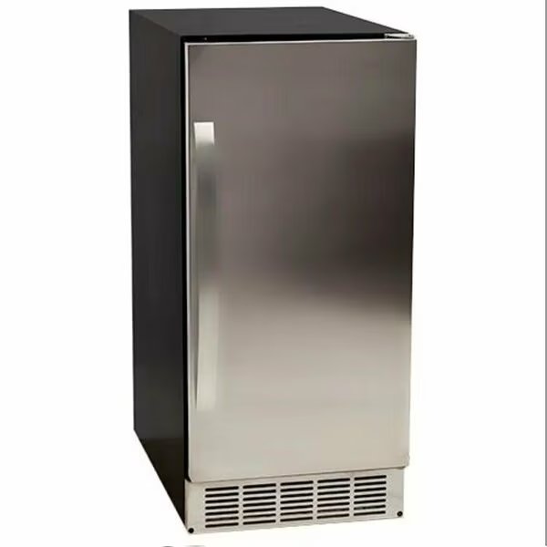 15 Inch Wide 25 Lbs Capacity BuiltIn Ice Maker with 50 Lbs Daily Ice Production  Pump Included, Edgestar, Mfr#: IB450SSP