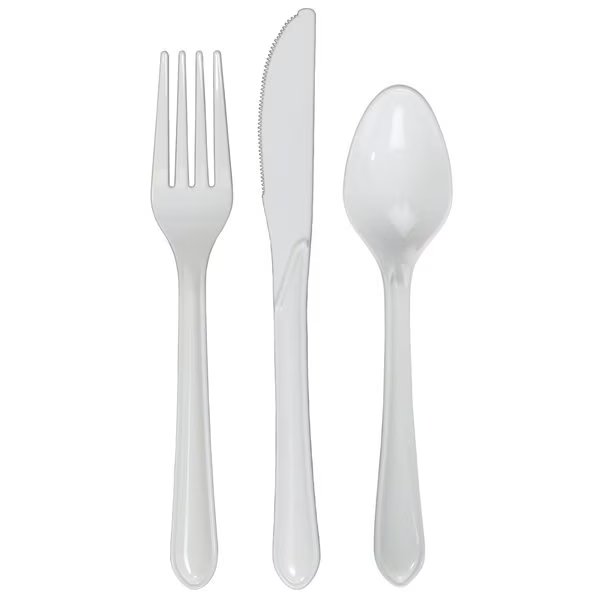 White Assorted Cutlery PK 300 PK, Hoffmaster, Mfr#: 883345
