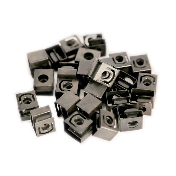 10-32 Black Oxide Clip Nuts, 25-Count, Hammond, Mfr#: 1421N25