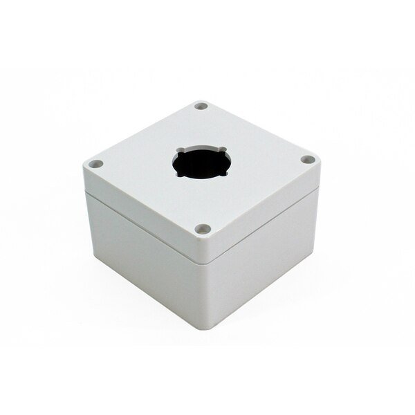 1 hole, 30.5mm, Pushbutton Enclosureosure, Polycarbonate, Hammond, Mfr#: 1554PB1