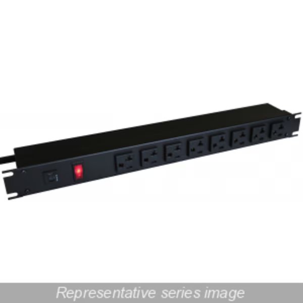 20A RACKMOUT, 6 REC ON REAR, Hammond, Mfr#: 1589H6G1BKRR