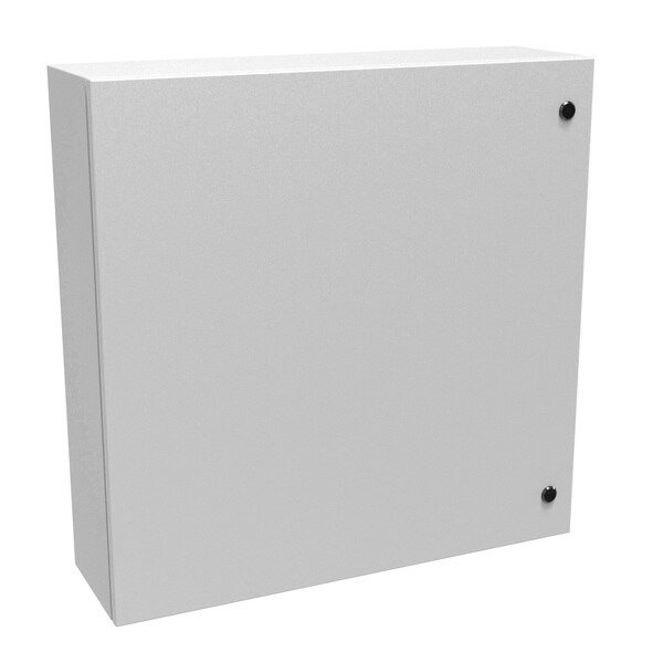 Steel Enclosure, 30 in H, 30 in W, 8 in D, NEMA 4, Hinged, Hammond, Mfr#: EN4SD30308LG