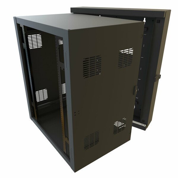 18U 30W 27D SWING WALL CABINET, Hammond, Mfr#: HWC3018U27BK