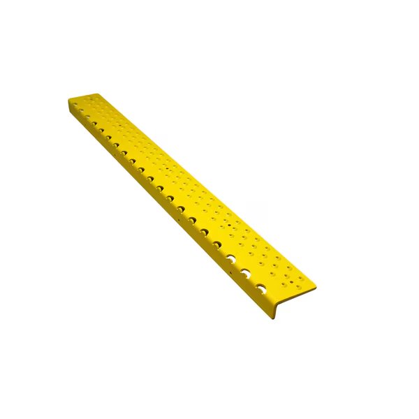 Non-Slip Aluminum Nosing, 30in x 2.75in, Yellow, incl. screws, Handi Treads, Mfr#: NSN122730YLT