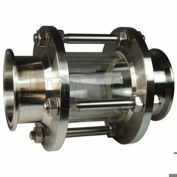 Sight Glass, In-Line, Series: B54BMP, 2-1/2 in OD Sight Dia, Clamp, 6.1 in Length, 120 psi Working, , Dixon, Mfr#: B54BMP-R250LX