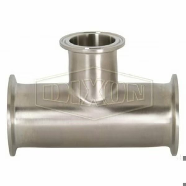 Clamp Reducing Tee, 4 x 3 in, 316L SS, Domestic, Dixon, Mfr#: B7RMP-R400300