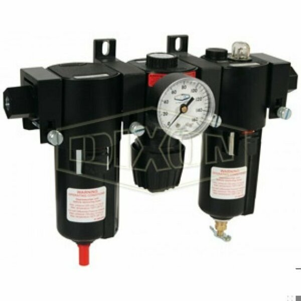 Wilkerson by Compact Combination Unit with Sight Glass, 1/4 in NPT Port, 0 to 200 psig Pressure, Dixon, Mfr#: C16-02AMB