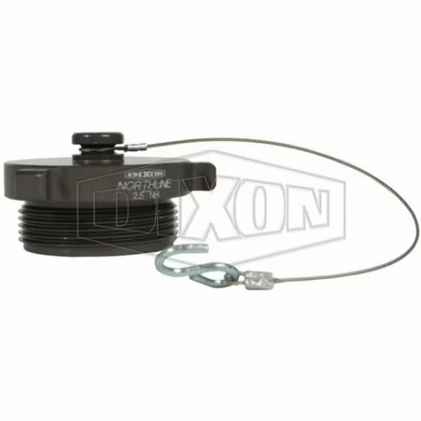 Rocker Lug Plug with Cable, 2-1/2 in Nominal, Male NST NH End Style, Aluminum, Domestic, Dixon, Mfr#: PLUG250F-C