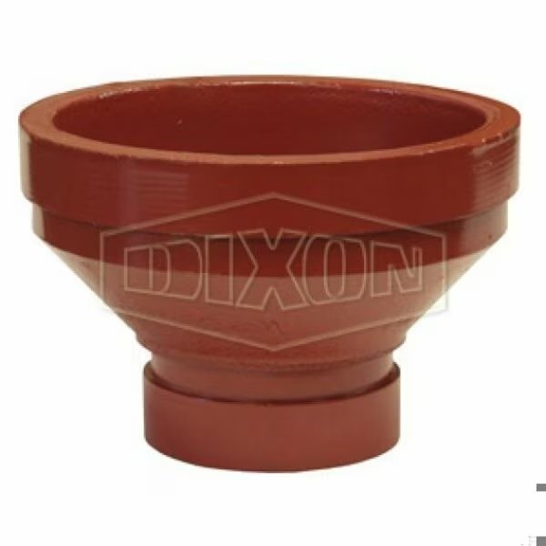 Reducing Adapter, 3 x 2 in Nominal, Grooved End Style, Ductile Iron, Import, Dixon, Mfr#: RAGG3020