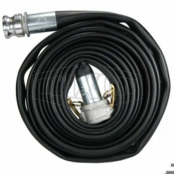 Washdown Hose, 1-1/2 in, Female x Male, 50 ft L, 200 psi, Nitrile Rubber, Domestic, Dixon, Mfr#: WDH15BK50GAX