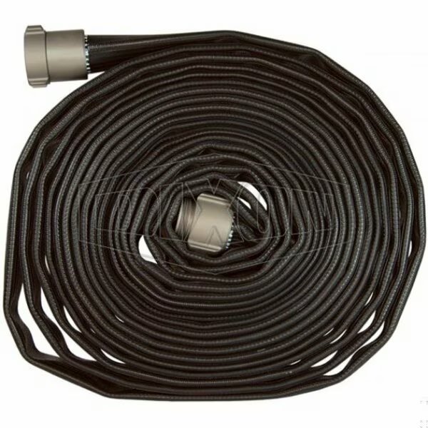 Washdown Hose, 1-1/2 in, FNST x MNST, 50 ft L, 200 psi, Nitrile Rubber, Domestic, Dixon, Mfr#: WDH15BK50KAF