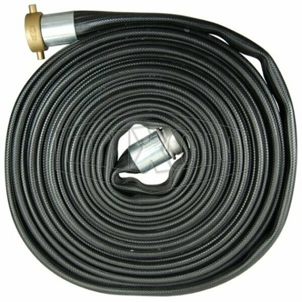 Washdown Hose, 1-1/2 in, FNPSH x MNPSH, 50 ft L, 200 psi, Nitrile Rubber, Domestic, Dixon, Mfr#: WDH15BK50KAS