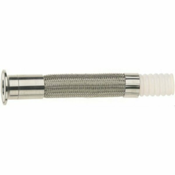 Non-Conductive Open Pitch True ID Convoluted PTFE Hose, 1 in Nominal, 1000 psi Working, Braided 304, Dixon, Mfr#: WOC-T16