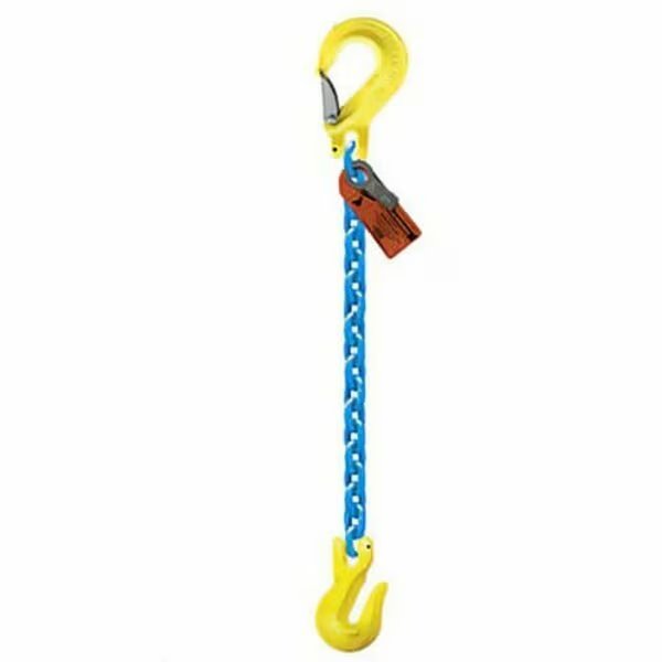 Sngl Leg 7/32 in Adjstbl Chain Slng EGKN1-GG, 20ft L, 3300lb WLL, Grabiq, Mfr#: G-7/32-EGKN1-GG-20