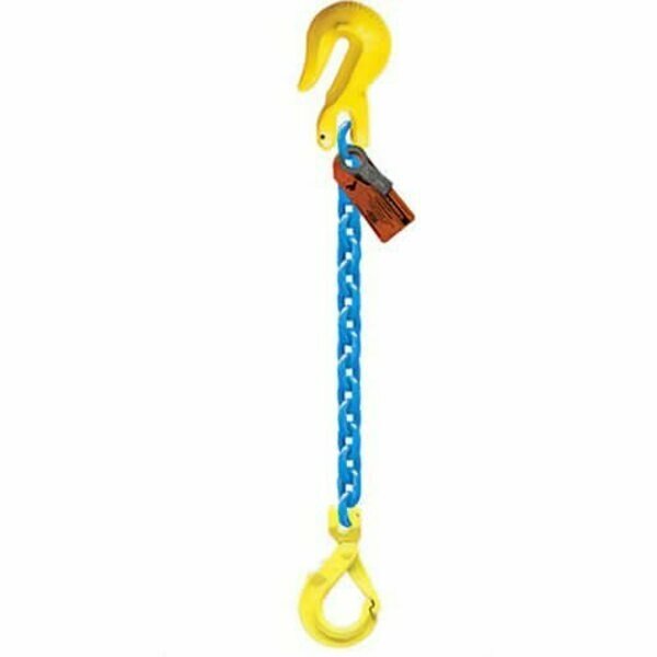 Sngl Leg 1/2 in Adjstbl Chain Slng GG1-GBK, 10ft L, 15000lb WLL, Grabiq, Mfr#: G-1/2-GG1-GBK-10