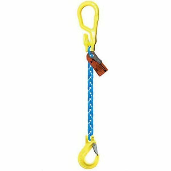 Sngl Leg 3/8 in Adjstbl Chain Slng MG1-EGKN, 20ft L, 8800lb WLL, Grabiq, Mfr#: G-3/8-MG1-EGKN-20