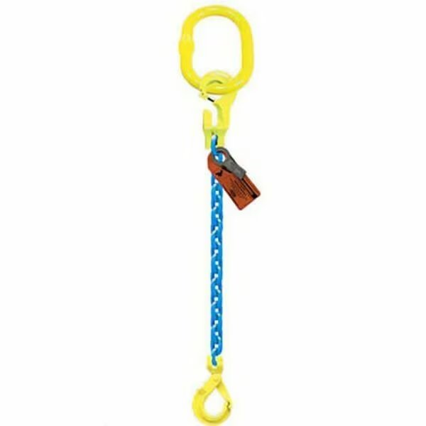 Sngl Leg 5/8 in Adjstbl Chain Slng TG1-GBK, 10ft L, 22600lb WLL, Grabiq, Mfr#: G-5/8-TG1-GBK-10