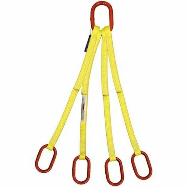 Four Leg Bridle Nylon Slng, 1 in Web Width, 14ft L, Oblong to Oblong Link, 12,000lb, Hsi, Mfr#: QOO-EE2-801-14