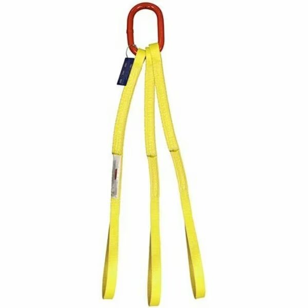 Three Leg Nylon Bridle Slng, One Ply, 1 in Web Width, 26ft L, Oblong Link to Eye, 9,000lb, Hsi, Mfr#: TO-EE2-801-26