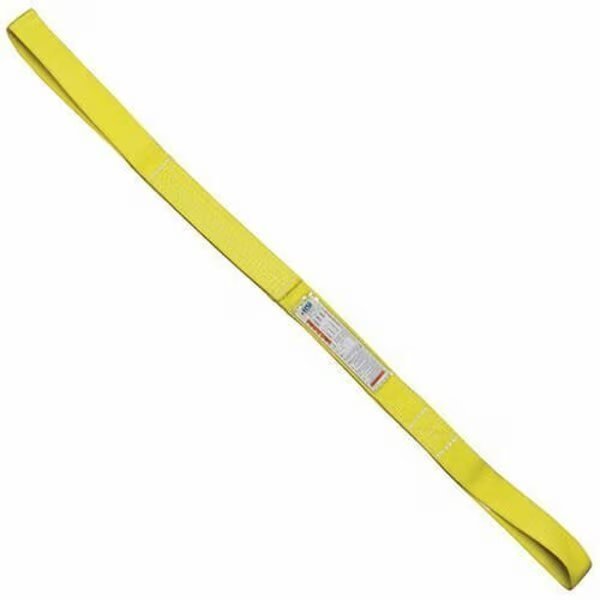 Nylon Sling, Eye and Eye Type 3, Two Ply, 1 in Web Width, 15 ft Length, 3,200 lb Vertical Capacity, Hsi, Mfr#: EE2-801-15