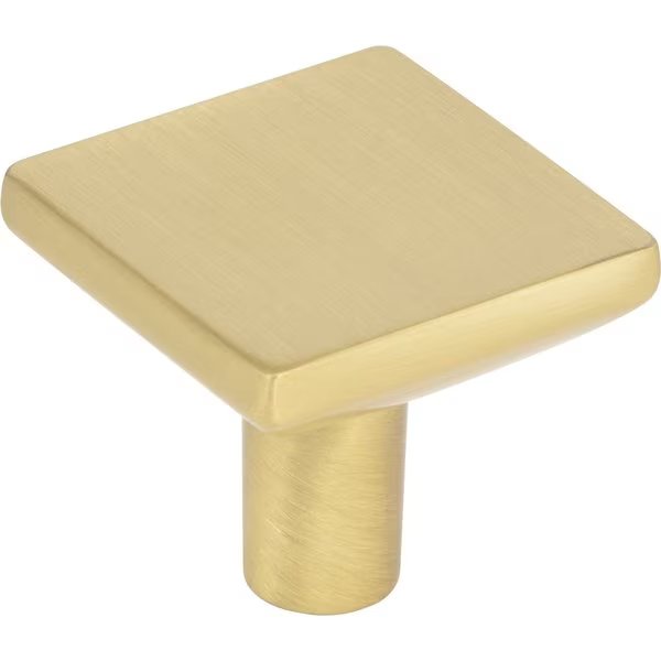 1-1/4In. Overall Length Brushed Gold Walker 1 Square Knob