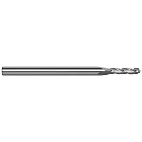 End Mill for Aluminum Alloys - Ball, 0.400 mm, Material - Machining: Carbide, Harvey Tool, Mfr#: 977509