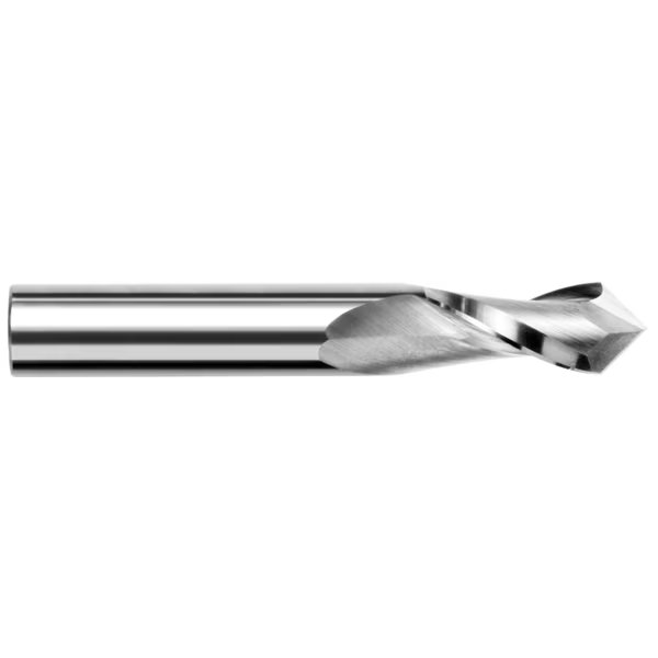 Drill/End Mill - Drill Style - 2 Flute, 0.1875" (3/16), Finish - Machining: Uncoated, Harvey Tool, Mfr#: 950512