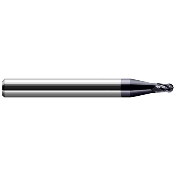 Miniature End Mill - Ball - Stub & Standard, 0.1050", Finish - Machining: AlTiN, Harvey Tool, Mfr#: 51000-C3