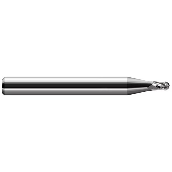 Miniature End Mill - Ball - Stub & Standard, 0.0110", Length of Cut: 0.0160", Harvey Tool, Mfr#: 24611