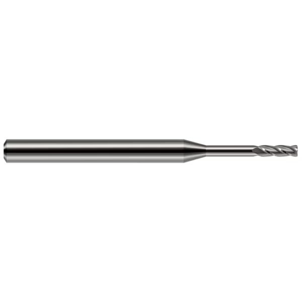 Miniature End Mill - 4 Flute - Corner Radius, 0.1250" (1/8), Corner Radius: 0.0050", Harvey Tool, Mfr#: 876908
