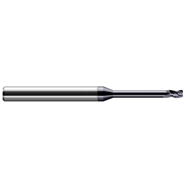 Miniature End Mill - 3 Flute - Corner Radius, 0.0930" (3/32), Harvey Tool, Mfr#: 972793-C3
