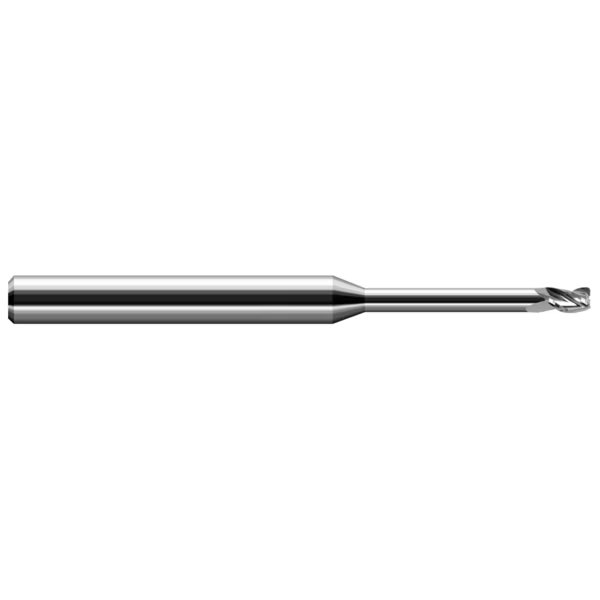 Miniature End Mill - 3 Flute - Corner Radius, 0.0780" (5/64), Harvey Tool, Mfr#: 42978