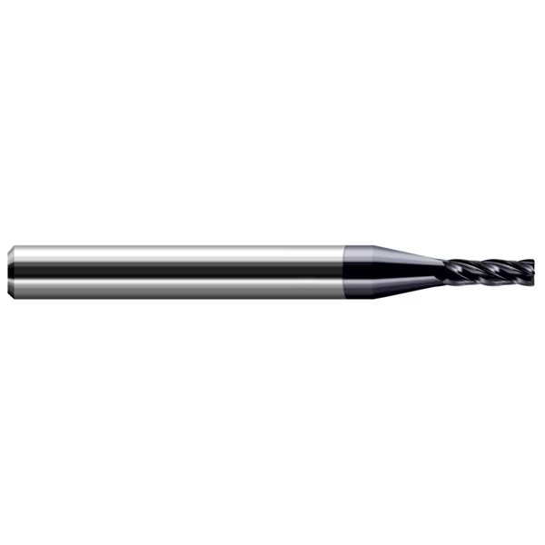 Miniature End Mill - 4 Flute - Corner Radius, 0.0900", Harvey Tool, Mfr#: 953090-C3